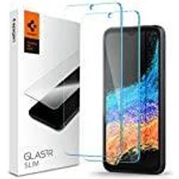 Spigen [2-PACK] Galaxy Xcover 6 Pro Härdat glas Glas.tr